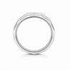 Dual Finish Faceted 925 Sterling Silver Ring