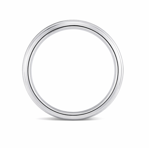 Modern Black Textured Band Ring in 925 Sterling Silver