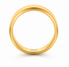 Classic Plain Gold Finish Ring 925 Sterling Silver