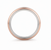 Modern Geometric Rose Gold Ring in 925 Sterling Silver