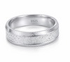 Diamond Dust Stripe 925 Sterling Silver Ring