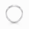Modern Triple Edge Geometric Ring in 925 Sterling Silver