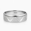 Triangle Design Silver Ring 925