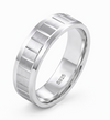 Linear Groove Matte 925 Sterling Silver Ring