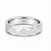 Faceted Geometric 925 Sterling Silver Ring