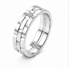 Link Pattern Designer 925 Sterling Silver Ring