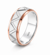 Modern Geometric Pattern Ring 925 Sterling Silver