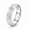 Geometric Faceted 925 Sterling Silver Ring