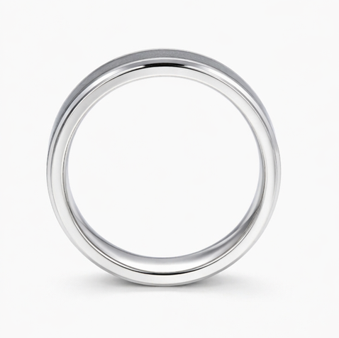 Galaxy Texture Black Inlay 925 Sterling Silver Ring