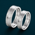 Premium S925 Sterling Silver Multi-Line Matte & Polish Couple Bands