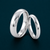 S925 Sterling Silver Classic Dome Couple Bands