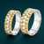 S925 Sterling Silver Gold & Silver Link Design Couple Bands