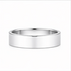 Classic S925 Sterling Silver Plain Couple Bands