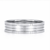 Premium S925 Sterling Silver Multi-Line Textured Couple Bands