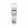 Elegant S925 Sterling Silver Striped Segment Couple Bands