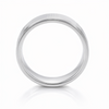 Elegant S925 Sterling Silver Striped Segment Couple Bands