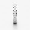 S925 Sterling Silver Diamond-Cut Faceted Couple Bands