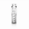 Premium S925 Sterling Silver Studded Texture Couple Bands