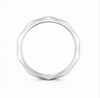 S925 Sterling Silver Faceted Couple Bands |