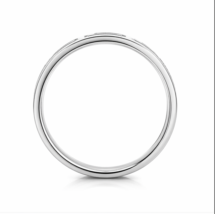 Designer S925 Sterling Silver Greek Pattern Couple Bands