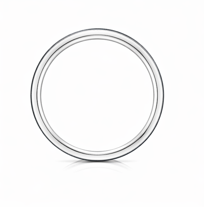 Premium S925 Sterling Silver Couple Bands with Dual Blue Inlay Stripes