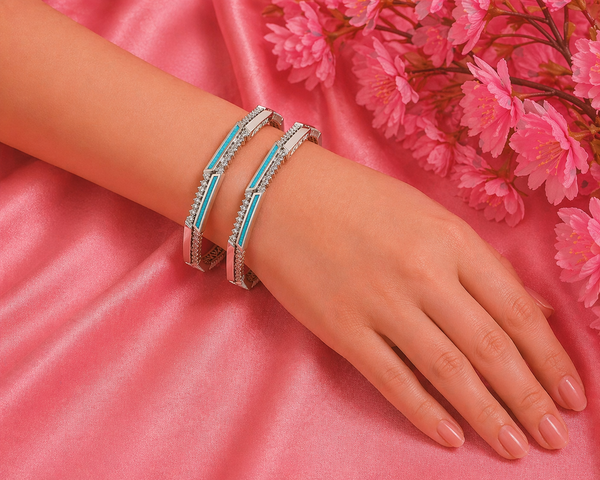 Premium 925 Sterling Silver Designer Bangles for Women