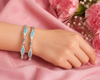 Elegant 925 Sterling Silver Designer Bangles for Women