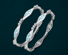 Elegant 925 Sterling Silver Designer Bangles for Women