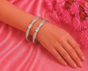 Elegant Textured Diamond-Cut Banngles
