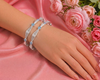 Luxury Geometric Evil Eye Bangles