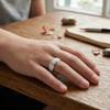Micro Texture 925 Sterling Silver Ring