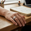 Dual Texture Groove 925 Sterling Silver Ring