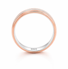 Elegant Two-Tone Textured Ring