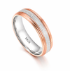 Elegant Two-Tone Textured Ring