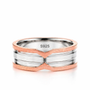 Bold Dual-Tone Designer Ring