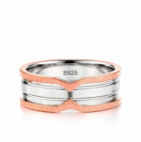 Bold Dual-Tone Designer Ring
