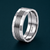 Multi-Groove Faceted 925 Sterling Silver Ring