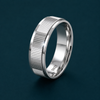 Ribbed Texture 925 Sterling Silver Ring