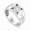 Modern Cushion-Cut Solitaire Ring β 925 Sterling Silver