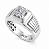 Classic Cushion-Cut Solitaire Ring – 925 Sterling Silver