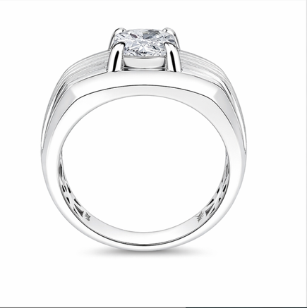 Elegant Cushion-Cut Solitaire Ring β 925 Sterling Silver