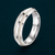 Elegant Dual Inlay Band Ring in 925 Sterling Silver