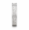 Elegant Textured Groove Band Ring in 925 Sterling Silver
