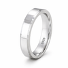 Minimal Flat Edge Band Ring in 925 Sterling Silver