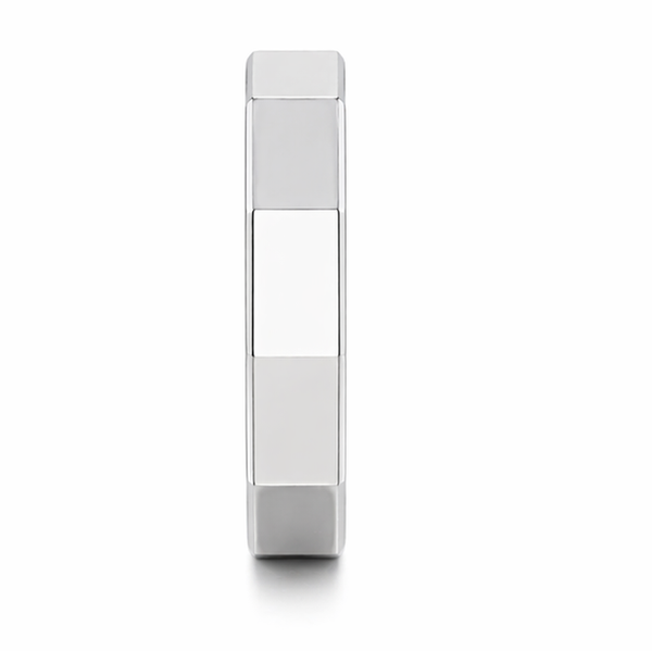 Modern Geometric Hexagon Ring in 925 Sterling Silver