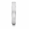 Minimal Ribbed Silver Band Ring in 925 Sterling Silver