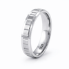 Modern Geometric Matte Band Ring in 925 Sterling Silver