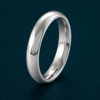 Classic Plain Dome Band Ring in 925 Sterling Silver
