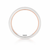 Modern Dual-Tone Textured Band Ring in 925 Sterling Silver