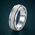 Minimal Frosted Texture Band Ring in 925 Sterling Silver